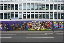 TQ3382 : View of street art on Great Eastern Street #12 by Robert Lamb