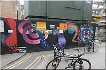 TQ3382 : View of street art on Great Eastern Street #19 by Robert Lamb