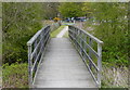 Footbridge leading to the A57