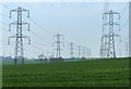 SK7970 : Pylons crossing the Nottinghamshire farmland by Mat Fascione