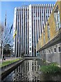 The New River in front of Enfield Civic Centre, Silver Street, EN1