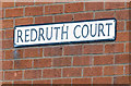 Redruth Court sign