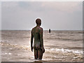SJ3099 : Antony Gormley Statues at Crosby by David Dixon