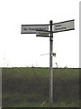 TM1451 : Roadsign on Mill Lane by Geographer