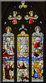 TA1100 : East window, St John the Baptist church, Nettleton by Julian P Guffogg