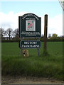 TM1550 : Damerons Farm Holidays & Rectory Farm Barns sign by Geographer