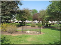 Broken fountain in Invergowrie Memorial Park