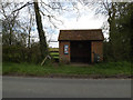 TM1857 : Bus Shelter on the B1077 Helmingham Road by Geographer