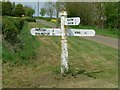 Fingerpost, Wing Road, Glaston