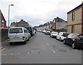 Cars and houses, Belle Vue Crescent, Llandaff North, Cardiff