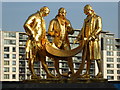 SP0686 : Statues of Matthew Boulton, James Watt and William Murdoch by Philip Halling