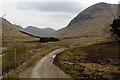 West Highland Way enters the Glen created by Allt Kinglass