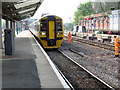 SJ4912 : A train from Birmingham arrives at Shrewsbury by John Lucas