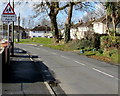 Warning sign - Hebryngwr/Patrol, Johnston