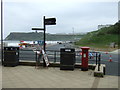 TA0389 : George V postbox, North Bay, Scarborough by JThomas
