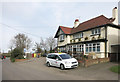 Taxi outside the pub