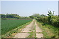 Farm track and public footpath