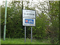 Claydon Village Name sign on Ipswich Road