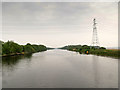 SJ5584 : Overhead Power Lines Crossing the Manchester Ship Canal by David Dixon
