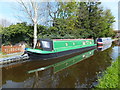 Moored canal boats at Maesbury