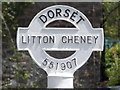 Litton Cheney: detail of a Dorset finger-post