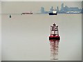 SJ3682 : Mersey Estuary, Channel Marker E6 by David Dixon