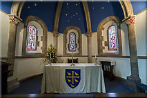 TF0376 : Altar and apse, St Edward's church, Sudbrooke by J.Hannan-Briggs