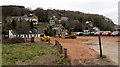 Excavator and road roller in Upper Lydbrook