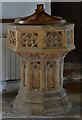 Daglingworth, The Holy Rood Church: The octagonal c15th font