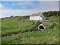 Bridge, church and cottage, Upper Halistra