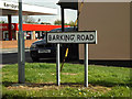 Barking Road sign