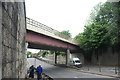 View of the Metropolitan line bridge over the A412 Rectory Road #2