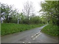 Road junction and signpost at Lower Cobbaton