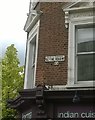 TQ2479 : Pre-1965 street sign, Blythe Road W14 by Christopher Hilton