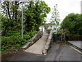 Eastern end of Teddy Bear Bridge, Ystradgynlais