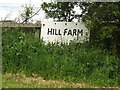 Hill Farm sign