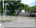 Bench with a view of a Lydney car park