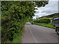 The footpath along side the A371, looking east