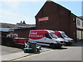 Iceland Home Delivery vans in Neath