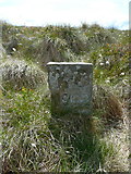 SD9735 : Boundary stone on Round Hill, Wadsworth / Haworth by Humphrey Bolton