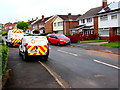 Wales & West Utilities vans in Larch Grove, Malpas, Newport