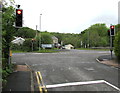 Traffic lights facing Heol Giedd, Ystradgynlais