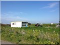 Caravan and Tractor by Mead Wall, Cliffe Marshes