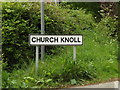TM1051 : Church Knoll sign by Geographer