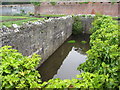 Old water reservoir in the Stackpole Walled Garden