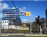 TQ2876 : Queenstown Road Station by N Chadwick