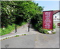 Path past the edge of Cwrt Henllys, Cwmbran