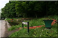 Pond with tadpoles, Cliff Road in South Ferriby