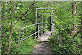 Footbridge over River Sirhowy below Argoed