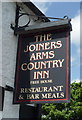 Sign for the Joiners Arms Country Inn, Newton Arlosh